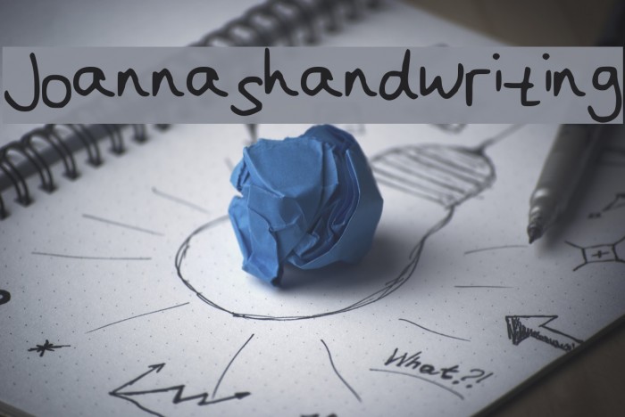 Joanna__s_handwriting Font examples