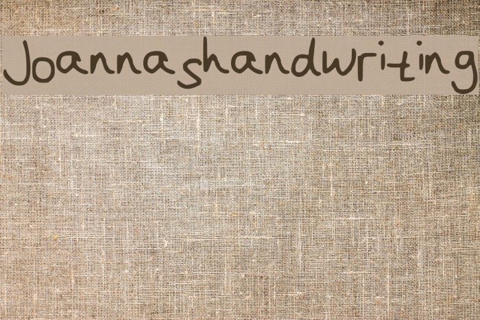 Joanna__s_handwriting Font examples