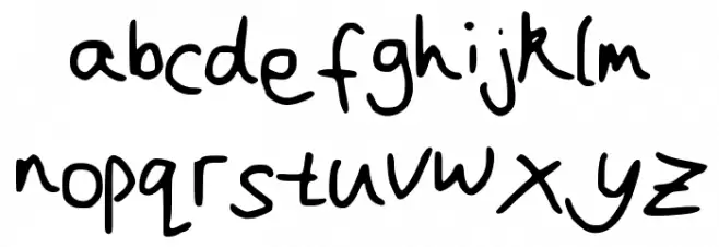 Joanna__s_handwriting फ़ॉन्ट लोअरकेस