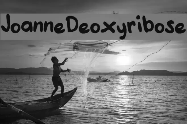 JoanneDeoxyribose Font examples
