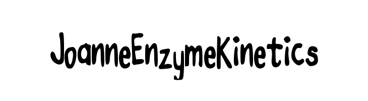 JoanneEnzymeKinetics Font