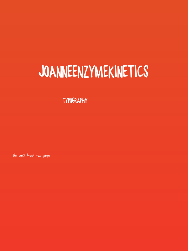JoanneEnzymeKinetics Poster