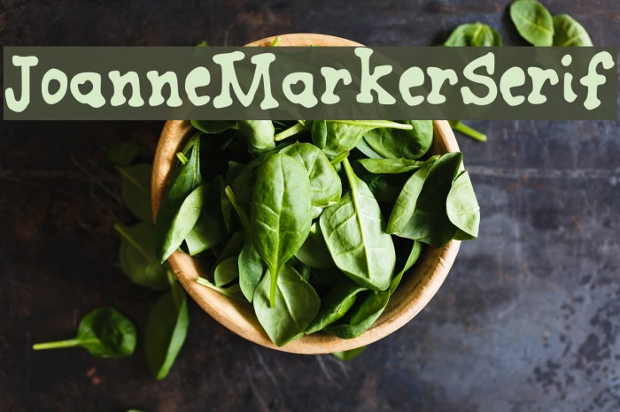 JoanneMarkerSerif फ़ॉन्ट examples