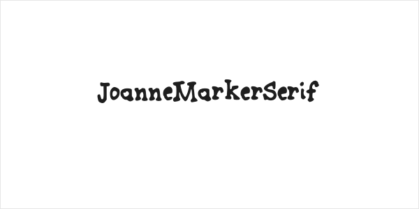 JoanneMarkerSerif Logo