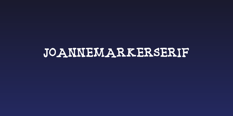 JoanneMarkerSerif Social Header