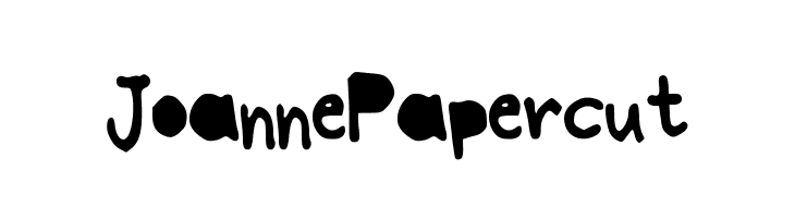 JoannePapercut  フリーフォントのダウンロード