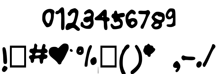 JoannePapercut Font OTHER CHARS