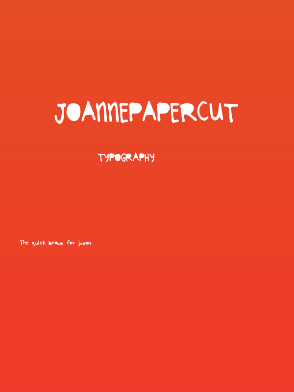 JoannePapercut Poster