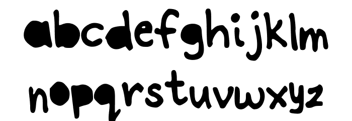 JoannePapercut Font LOWERCASE