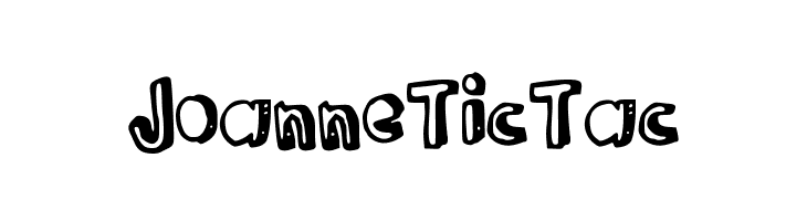 JoanneTicTac  Frei Schriftart Herunterladen