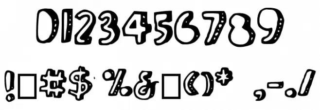 JoanneTicTac Font OTHER CHARS