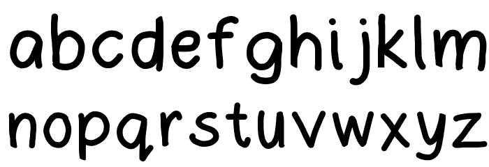 Joanne's Freehand Font LOWERCASE