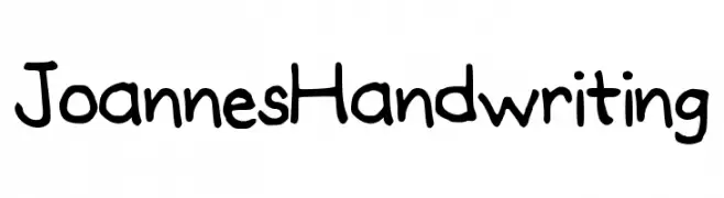 JoannesHandwriting  font caratteri gratis