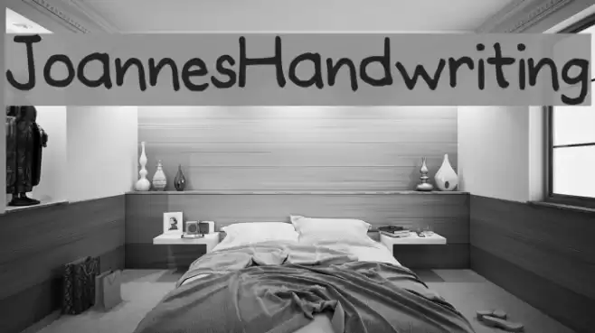 JoannesHandwriting Font examples