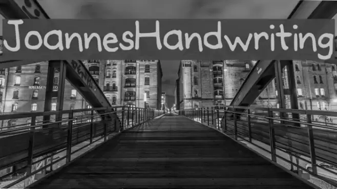 JoannesHandwriting Font examples