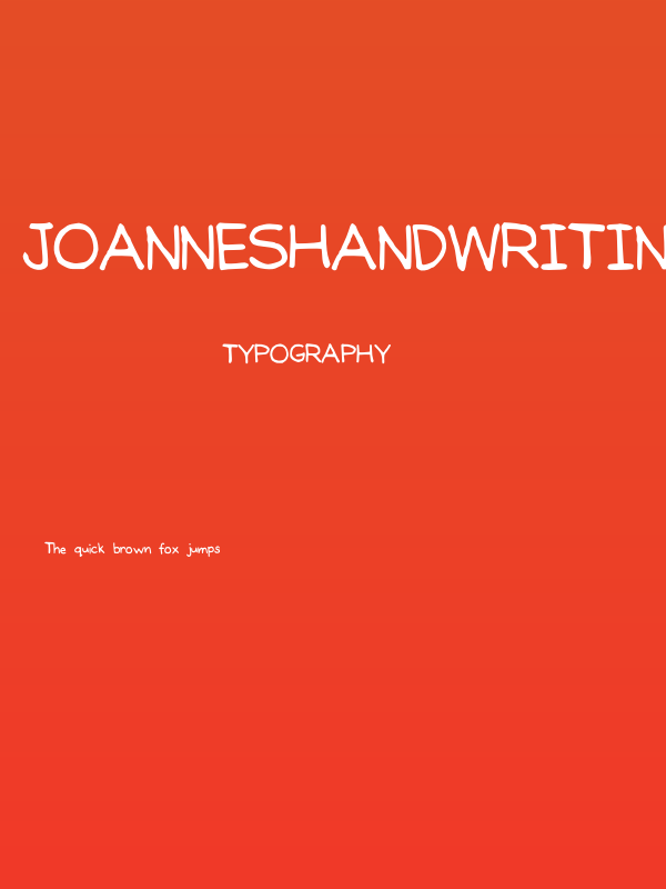 JoannesHandwriting Poster