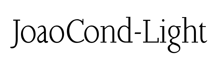 JoaoCond-Light Font