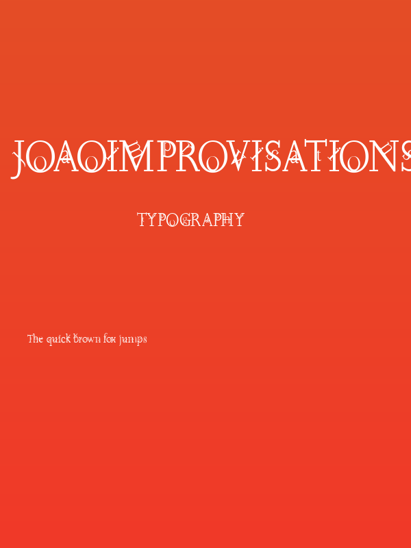 JoaoImprovisations Poster