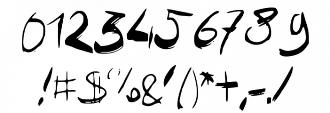 JobBoofKwast Font OTHER CHARS