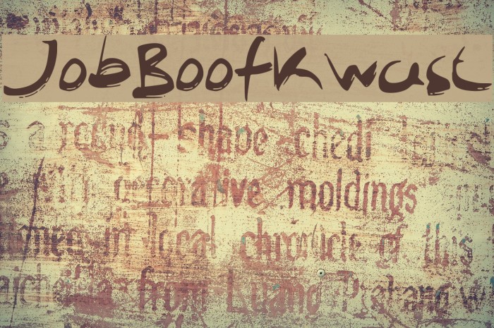 JobBoofKwast Fonte examples