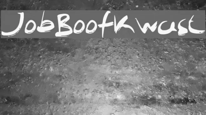 JobBoofKwast Font examples