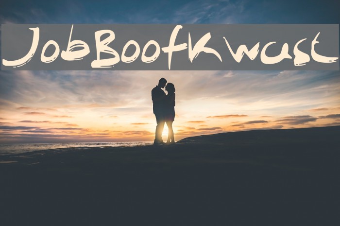 JobBoofKwast Fonte examples