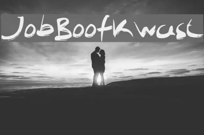 JobBoofKwast Font examples