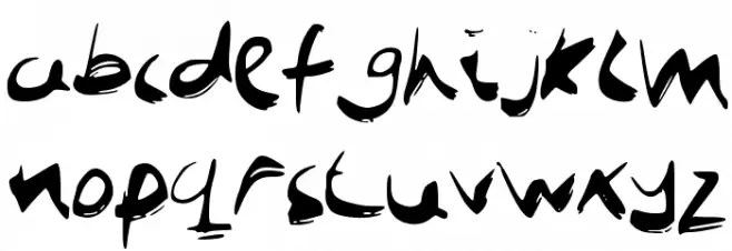 JobBoofKwast Font LOWERCASE