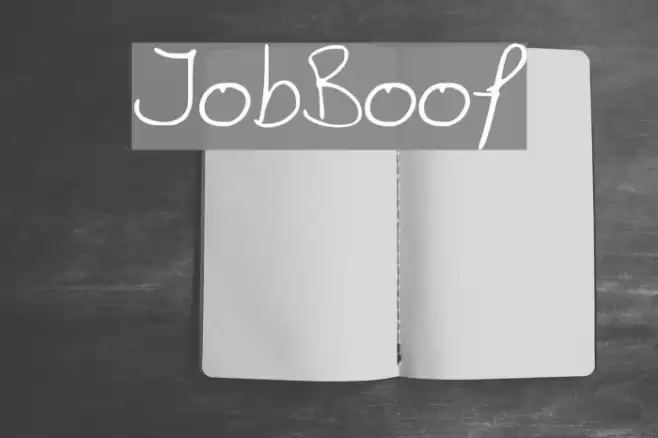 JobBoof Font examples