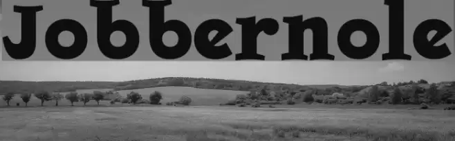 Jobbernole Font examples