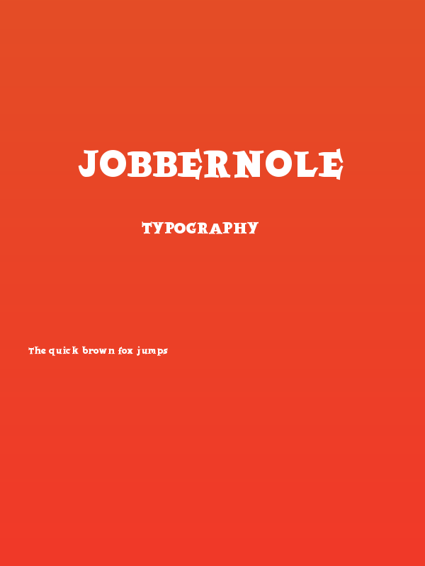 Jobbernole Poster