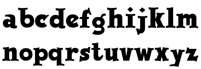 Jobbernole Font LOWERCASE