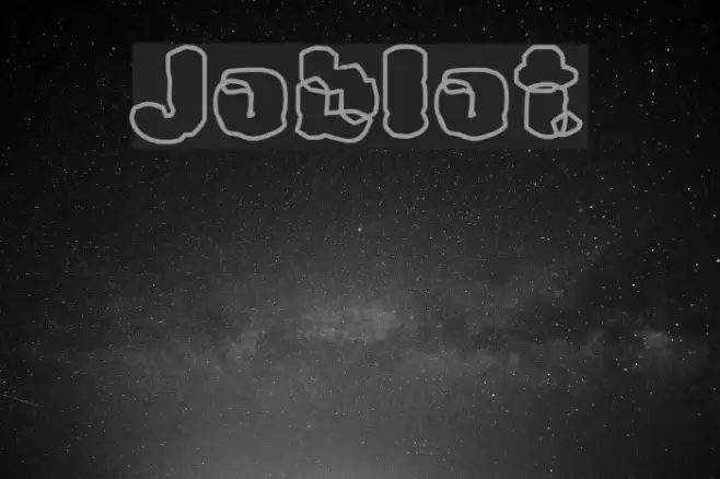 Joblot Font examples