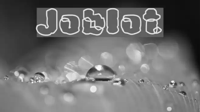 Joblot Font examples