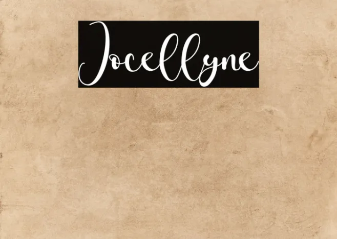 Jocellyne Example 3