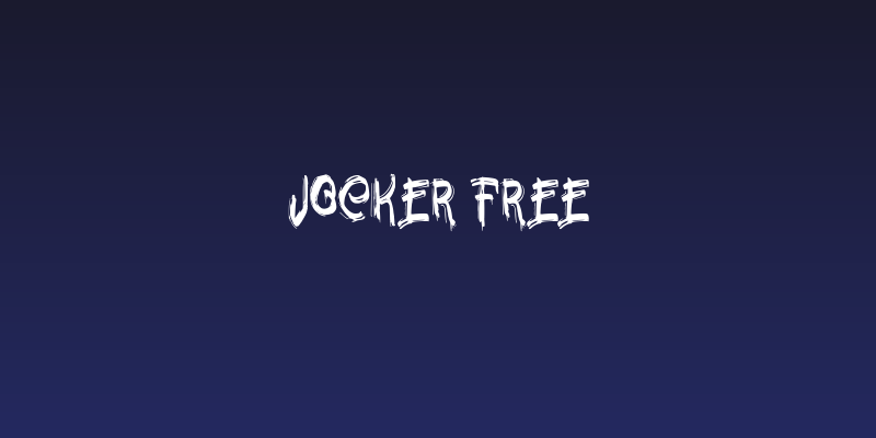 Jocker FREE Social Header