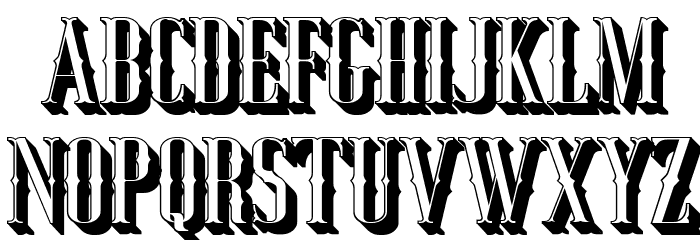 Jocker Free Extrude Right Font LOWERCASE