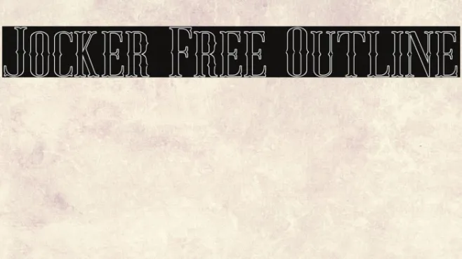 Jocker Free Outline Example 1