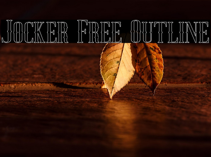 Jocker Free Outline Example 3
