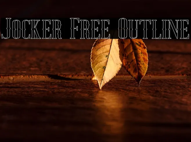Jocker Free Outline Example 3