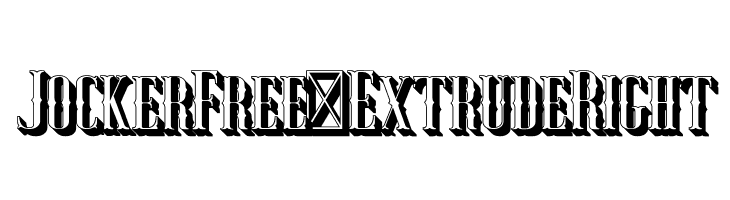 JockerFree-ExtrudeRight  Free Fonts Download