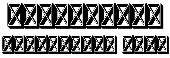 JockerFree-ExtrudeRight Font OTHER CHARS