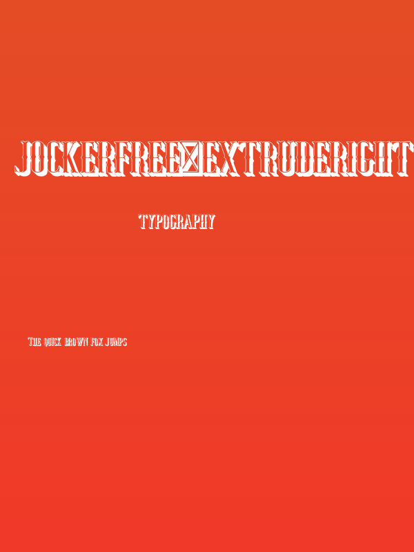 JockerFree-ExtrudeRight Poster