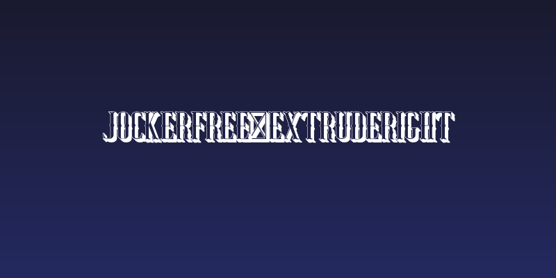 JockerFree-ExtrudeRight Social Header