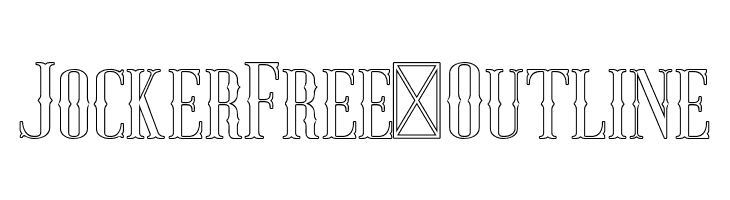 JockerFree-Outline  لخطوط تنزيل
