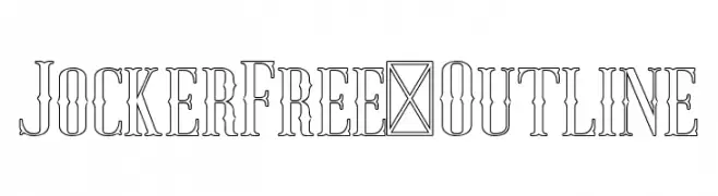 JockerFree-Outline  Descarca Fonturi Gratis