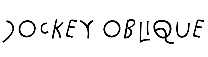 Jockey Oblique  フリーフォントのダウンロード