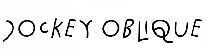 Jockey Oblique  नि: शुल्क फ़ॉन्ट्स डाउनलोड