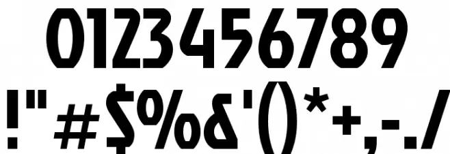 Jockey One Font OTHER CHARS