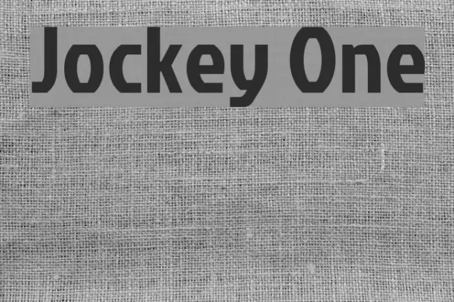 Jockey One Font examples